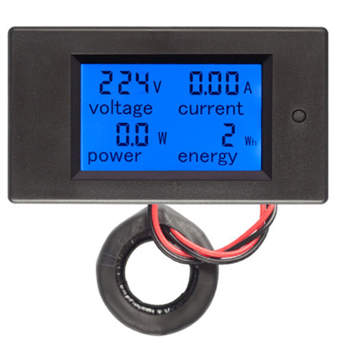 AC Single Phase Digital Wattmeter Power Energy Meter 220V 100A Kwh Meter Homekit PZEM-061 with Coil CT ► Photo 1/6