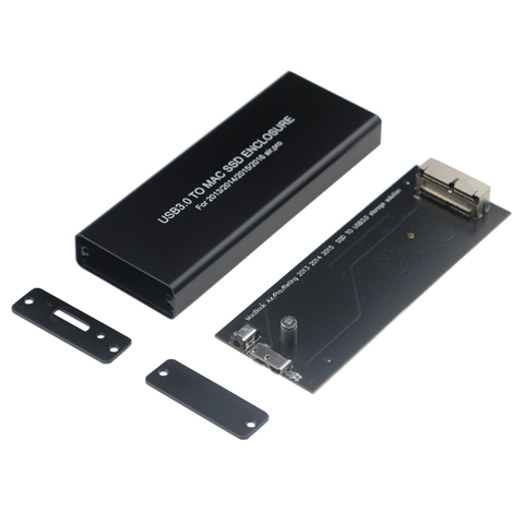 USB3.0 to Mac SSD Enclosure USB 3.0 Aluminum Alloy SSD Enclosure Compatible with 2013 2014 2015 MacBook Air/Pro/Retina ► Photo 1/6