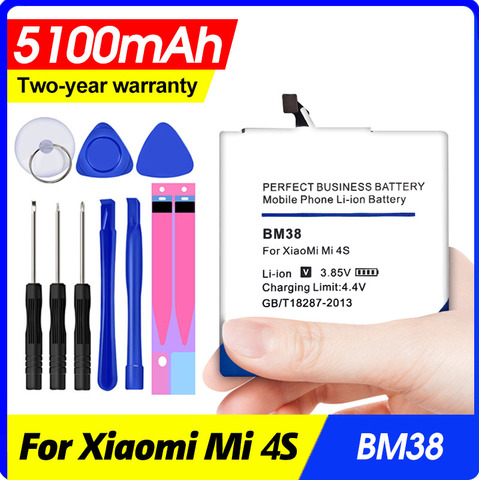 High Capacity 5100mAh BM38 Battery for Xiaomi Mi4s Mi 4S M4S ► Photo 1/5