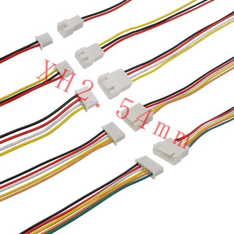 JST XH 2.54 mm 2Pin 3Pin 4Pin 5Pin 6Pin Male Female Plug Socket Wire Cable Connector JST XH2.54 Pitch 2.54mm 20CM 26AWG Cables ► Photo 1/5