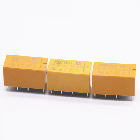 HK19F-DC5V-SHG HK19F-DC12V-SHG HK19F-DC24V-SHG HK19F-DC3V-SHG Coil DPDT 8 Pin 2NO 2NC Mini Power Relays PCB Type ► Photo 1/5