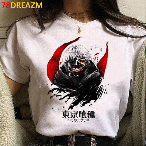 Hot Japanese Anime Tokyo Ghoul T Shirt Men Kawaii Cartoon Kaneki Ken Graphic Tees Fashion Unisex Tshirt Summer Tops T-shirt Male ► Photo 1/6