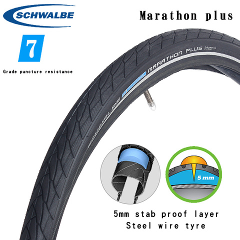 Schwalbe  marathon plus tires 26 inch 26 * 1.75 26 * 2.0 steel wire stab proof  27.5 inch  27.5 * 1.5 Mountain Travel tire ► Photo 1/6