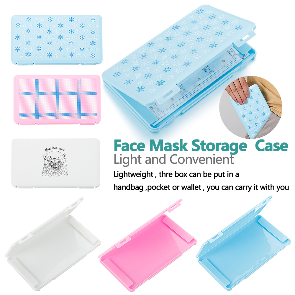 Travel Organizer Portable Mask Storage Case Mask Holder Pill Box Face Mask Box