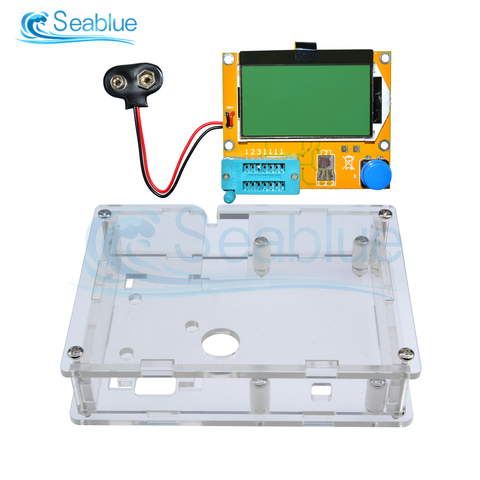 LCR-T4 ESR Meter Transistor Tester Diode Triode Capacitance SCR Inductance LCD Digital Transistor Meter For MOSFET/JFET/PNP/NPN ► Photo 1/6