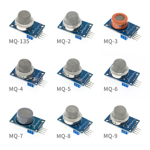 MQ-2 MQ-3 MQ-4 MQ-5 MQ-6 MQ-7 MQ-8 MQ-9 MQ-135 Detection Smoke methane liquefied Gas Sensor Module for Arduino Starter DIY Kit ► Photo 1/6