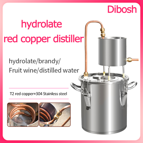 12L/20L/33L/50L Home Alcohol Moonshine red copper distiller Making Vodka Water Distiller Bar Party Brewing Equipment distiller ► Photo 1/6