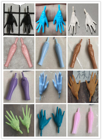 Original Replacement Doll Hands Black White Blue Fish Lady Monstering High Doll Toy Parts Kids Playing House DIY Toy Accessories ► Photo 1/6