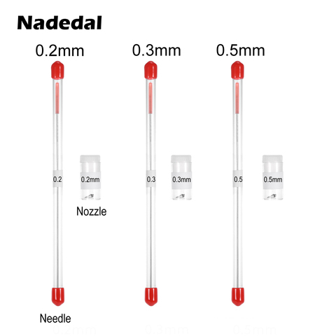 Nasedal 0.2mm 0.3mm 0.5mm Airbrush Nozzle Needle Replacement for Airbrushes Spray Gun Model Spraying Paint Accessories ► Photo 1/6