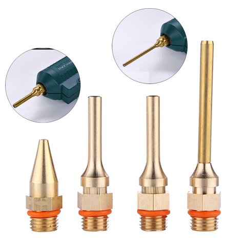 Large and Small Diameter Hot Melt Glue Gun Nozzle Copper Tip Replacement Tool Pure Copper Long Short Glue Gun Nozzle Head ► Photo 1/6