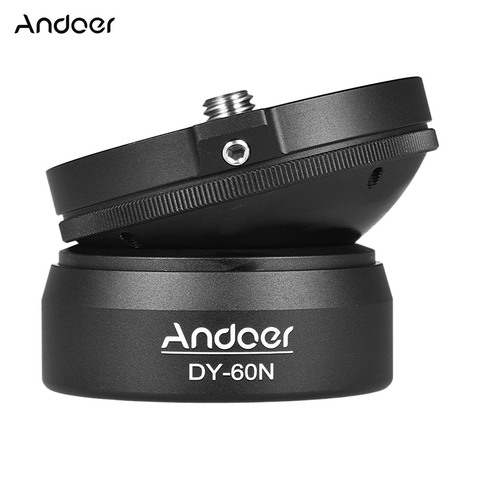 Andoer Tripod Head DY-60N Tripod Leveling Base Leveler Adjusting Plate for Canon Nikon Sony DSLR Camera ► Photo 1/6