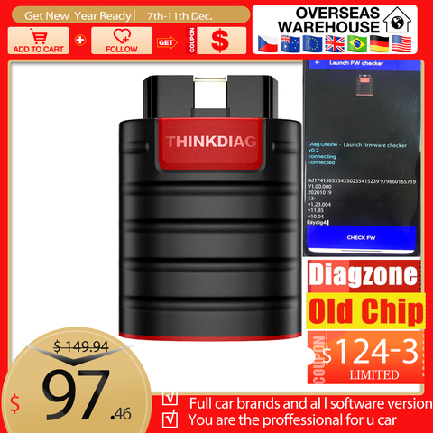 Old Thinkdiag full system Scanner SN From 97986 Power than X431 easydiag Diagnostic Tool aLL free software 15 reset service ► Photo 1/5