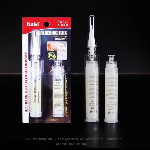 The Newest kaisi k-338 original lead-free environmental protection halogen-free no-clean welding oil set without push rod ► Photo 1/6
