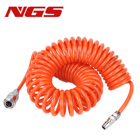 PU Pneumatic Polyurethane Spring Spiral Pipe 4*2.5mm 6*4mm 8*5mm 10*6.5mm 12*8mm 14*10mm 16*12mm Air Compressor Pressure Hose ► Photo 1/6