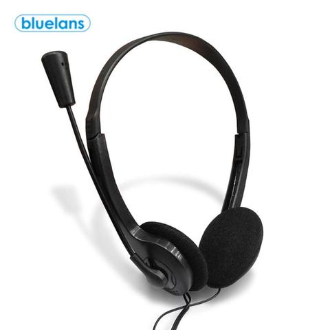 Professional Noise Reduction 3.5mm Wired Heavy Bass Stereo Headphone Headset Earphone with Mic for PC ► Photo 1/6