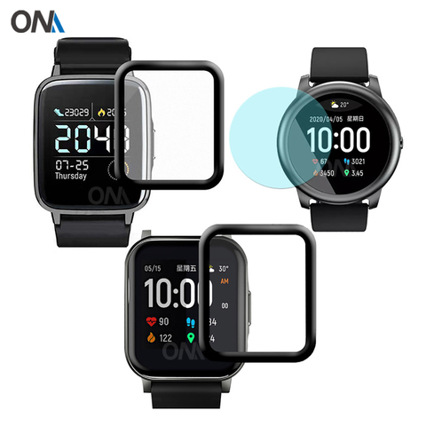 20D Full Coverage Soft Protective Film Cover For Xiaomi Haylou LS02 LS01 Smart Watch 2 Solar LS05 Screen Protector (Not Glass ► Photo 1/6