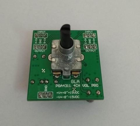 PGA4311 high end 4-channel volume control board DC dual power supply 0.0004% at 1 kHz distortion 120dB dynamic range ► Photo 1/2