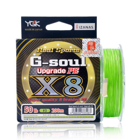 YGK G-SOUL X8 Original Upgrade Braid Fishing Line Super Strong 8 Strands  Multifilament PE Line 200M Braided Line Made In Japan - AliExpress