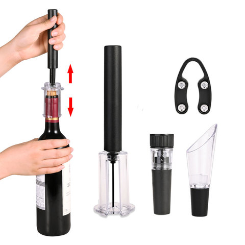 Wine Opener Air Pump Pressure Vacuum Wine Bottle Corkscrew Stainless Steel Pin Type Cork Out Tool Wine Opener Bar Accessories ► Photo 1/6