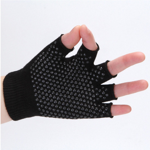 Loogdeel  Yoga Sports Gloves for Women Men Gym Fitness Non Slip Training Workout Bodybuilding Half Finger Hand Protector ► Photo 1/6
