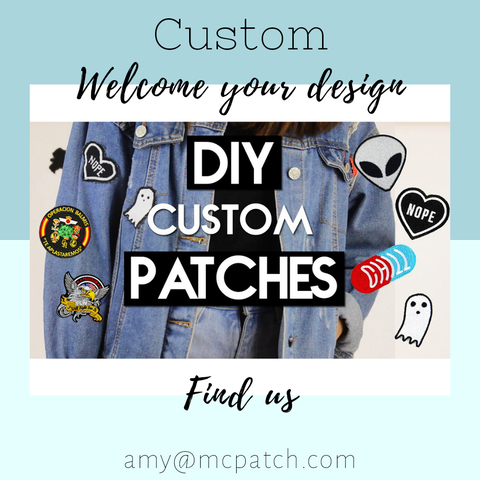 Custom Your Design Patches Embroidery Name Military DIY PVC Woven Printed Iron on Badges for Clothing Hook and Loop Stickers ► Photo 1/6