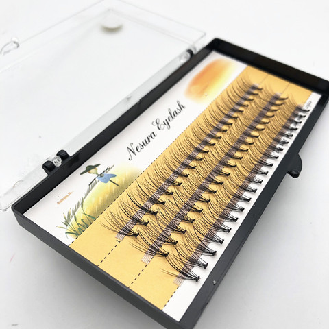 60 non-toxic dance eyelashes, grafted eyelashes, natural mink hair, thick eyelashes, false eyelash extension makeup tools ► Photo 1/6