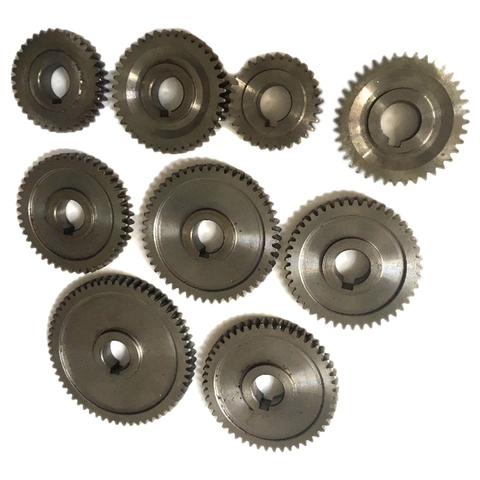 9Pcs/Set CJ0618 Household Small Lathe, Micro Lathe Gear, Metal Exchange Gear ► Photo 1/6