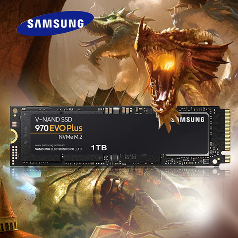 Samsung ssd 970 EVO Plus SSD 250GB 500GB 1TB 2TB M.2 NVMe Interface Internal Solid State Drive with V-NAND Technology Original ► Photo 1/6