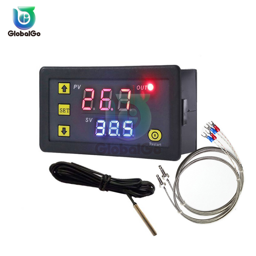 Digital Thermostat Thermometer with NTC Probe Temperature Controller Switch 