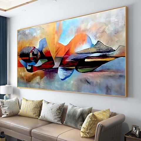 Abstract  Buddha Lord Oil Painting on Canvas Religious Posters and Prints  Scandinavian Cuadros Wall Art Picture for Living Room ► Photo 1/6