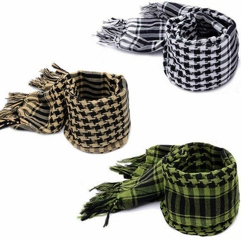 Newest Arrival Fashion Men Lightweight Square Outdoor Shawl Military Arab Tactical Desert Army Shemagh KeffIyeh Arafat Scarf ► Photo 1/6