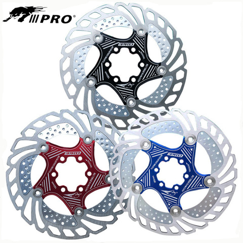 IIIPRO MTB Bicycle Cooling Disc Brake Floating Rotor 7075 AL Stainless Steel Mountain Road Bike 140/160/180/203mm Six Nail Disc ► Photo 1/6