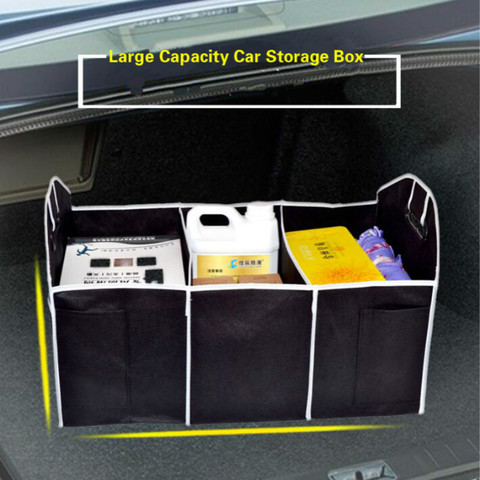 Folding Car Trunk Organizer Car Storage Bag Non-Woven Fabrics Stowing Tidying Bag Organizer Storage Box Container ► Photo 1/6