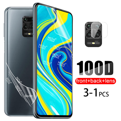 100D Hydrogel Soft Film For Xiaomi Redmi Note 9s 8 9 Pro 8T Poco x3 Note8T Note9S Not 9 S Back Screen Protector Camera Len Glass ► Photo 1/6