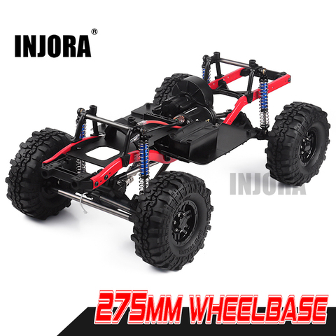 INJORA RC Car 275mm Wheelbase Assembled Frame Chassis with Wheels for 1/10 RC Crawler Car SCX10 D90 TF2 MST ► Photo 1/6