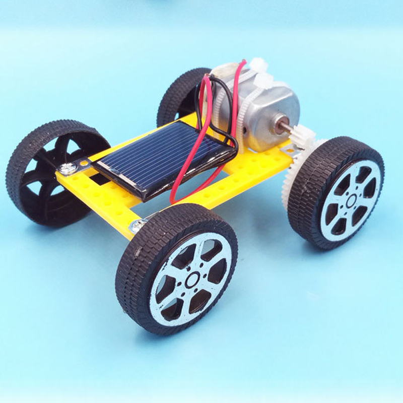 Solar Car DIY Assemble Toy Set Solar Powered Car Kit Educational Science for Kid 