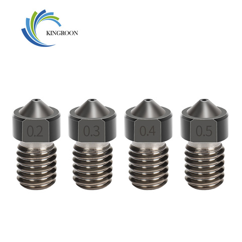 5pcs E3D V5 V6 Stainless Steel Nozzle 0.2mm 0.3mm 0.4mm 0.5mm 0.6mm 0.8mm Thread M6 Nozzle 3D Printer Part 1.75mm 3.0mm Filament ► Photo 1/6