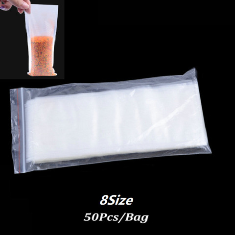 50 Pcs/Bag Multiple Sizes Water Dissolving PVA Bags Carp Fishing Material Tackle Quick Water Soluble Solid Bait Bags 8 Size ► Photo 1/6