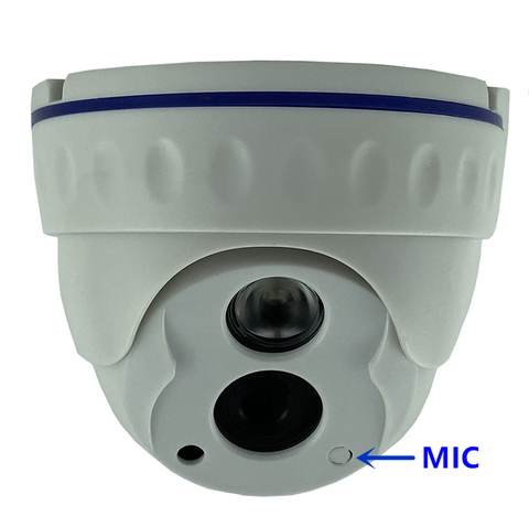 High Quality Sony IMX307+3516EV200 Low illumination IP Plastic Dome Camera Integrate MIC Audio IRC 1080P Onvif 42Mil Infrared ► Photo 1/6