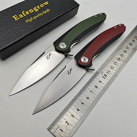 EF1954 Folding Knife D2 Blade G10 Pocket Survival Hunting Knives Tactical Flipper Outdoor Camping Kitchen New Fishing EDC Tool ► Photo 1/6