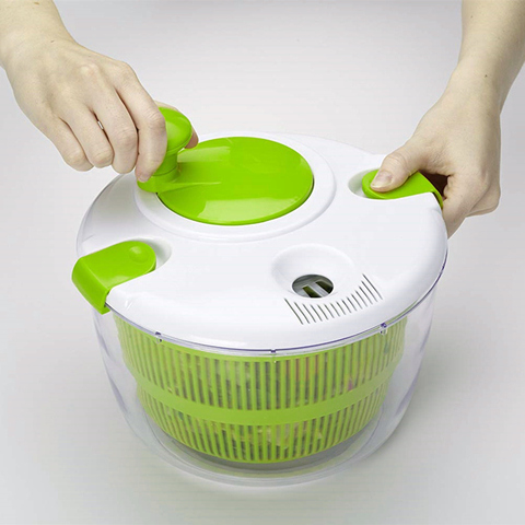 Vegetable Spin Dryer Manual Salad Spinner Fruit Dehydrator