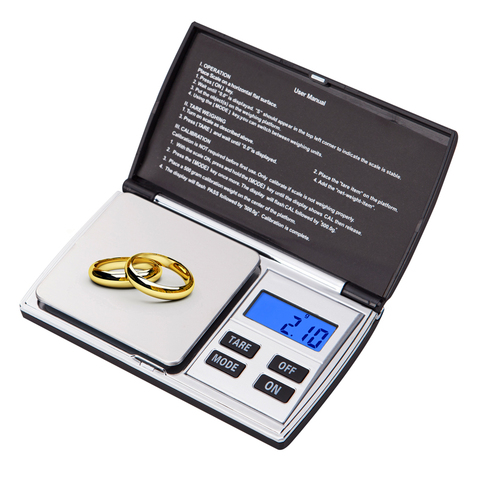 Mini pocket jewelry Scale 0.01g Precision Digital Scales For Gold Bijoux Sterling Silver Gram kitchen Weight  Balance ► Photo 1/5