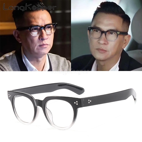 LongKeeper 2022 Cat Eye Glasses Frame Men Women Black Eyeglasses Fashion Retro Round Clear Lens Optical Spectacle Glasses ► Photo 1/6