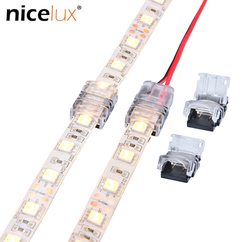 5pcs/lot 2pin 3pin 4pin 5pin LED Strip Connector for Single RGB RGBW Color 3528 5050 LED Strip to Wire Connection Use Terminals ► Photo 1/6