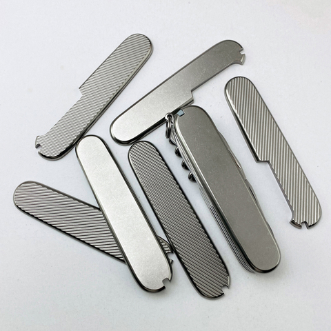 91mm Swiss Knife Titanium Alloy Chip, Modified TC4 Handle Patch for DIY Knife Handle Material Making ► Photo 1/5
