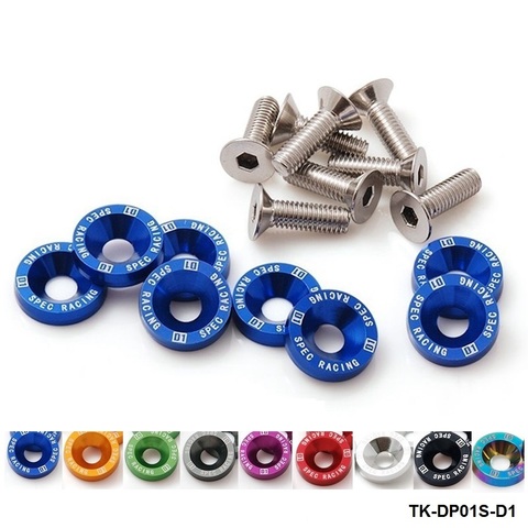 D1 Spec 8 Pcs M6 x 20 Headlights Bumpers Fender Washers Kit Bolt Screw Engine Fit For HONDA TK-DP01S-D1 ► Photo 1/6