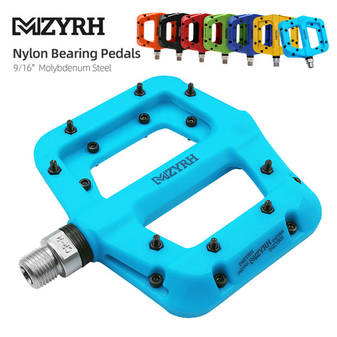 MZYRH Cycling Bike Bicycle Pedals Ultralight Seal Bearings Nylon Molybdenum Pedals Durable Widen Area Bike MTB Bicycle Part ► Photo 1/6