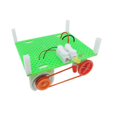 Mini Electric Generator Wheel Motor Model Energy DIY Toys For Kids LED Education Science Experiment ► Photo 1/5