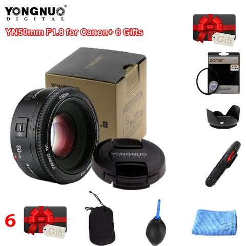 Original YONGNUO Lens YN50 mm 50mm F1.8 Camera Lens for Canon EOS DSLR Cameras 60D 70D 5D2 5D3 600d for Nikon DLSR Camera Lens ► Photo 1/6