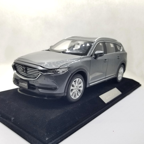 1:18 Diecast Model for Mazda CX-8 2022  Gray SUV Rare Alloy Toy Car Miniature Collection Gift CX8 CX 8 ► Photo 1/6